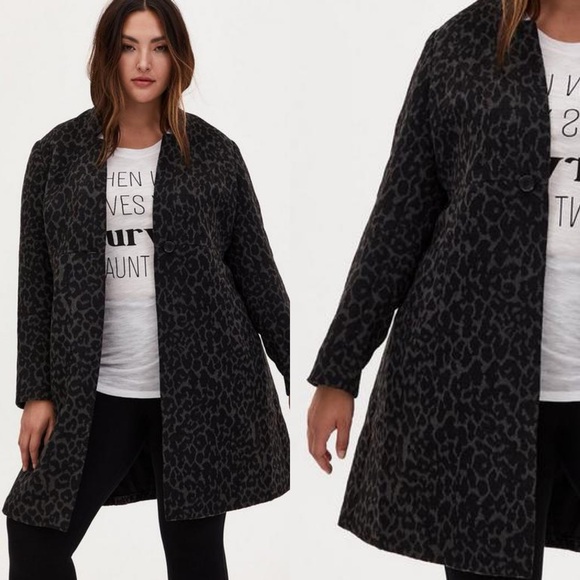Betsey Johnson Jackets & Blazers - Betsy Johnson Leopard Print Blazer/Trenchcoat